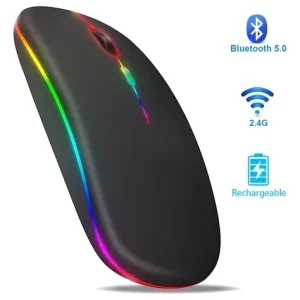 Mouse Inalambrico Dual Bluetooth Usb Recargable
